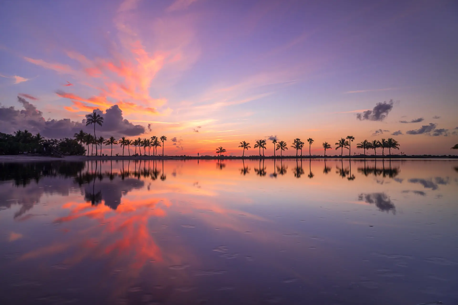 Matheson Hammock atoll pool at golden hour