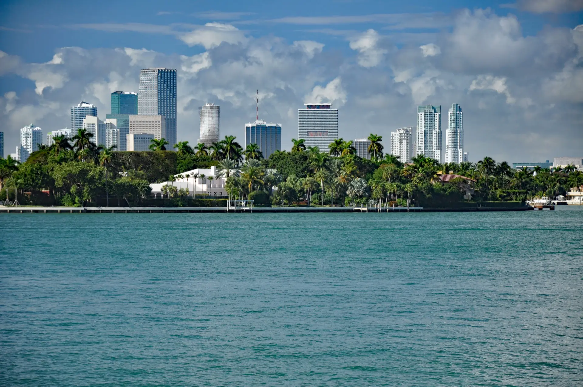 Miami skyline from Biscayne Bay